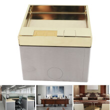 Eingebaute Bodensteckdose 4000 W Gold 2-poliges Netz