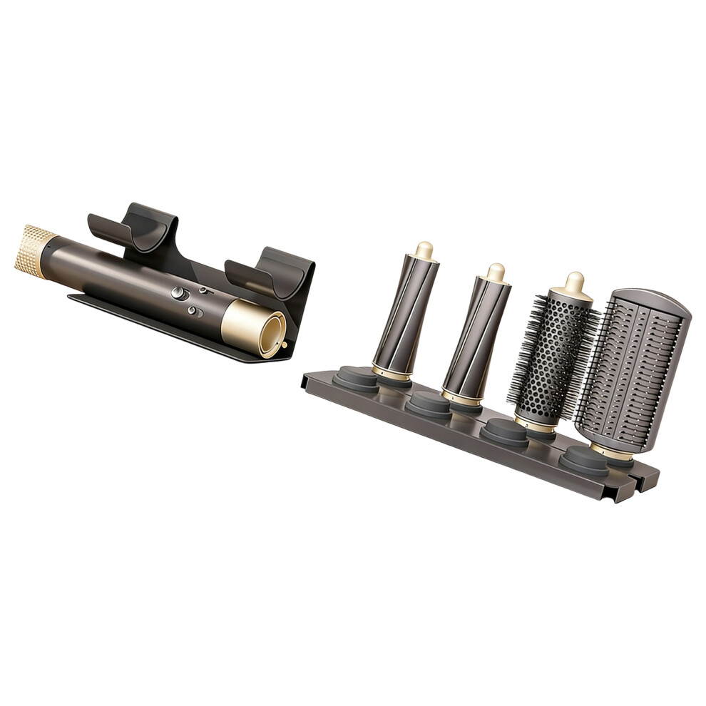 Space Efficient 8 Section Hair Appliance Owner For Dryer-Grey 7704001190519