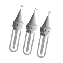 Fijne miniatuur kastelen toren bladwijzers Lichtgewicht-Wit