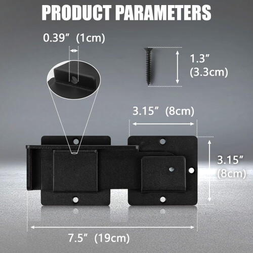 Heavy Type Metal Gate Latches Adjustable Barn Door Latches Lock 2