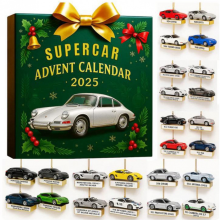 Porsche Advent Calendar Blind Box Christmas Tree Decoration-2D acrylic ornament H