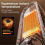 Space Heater Indoor Energy Efficient Heater 1200W PTC Rapid Heating Ceramic Technology Adjustable Th 3