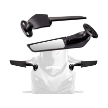 Achteruitkijkspiegels voor racemotoren, 360 draaibare stealth-spiegels, compatibel met Honda CBR1000RR, Kawasaki Ninja, Suzuki, Yamaha, Du