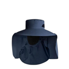 Sonnenschutz-Gesichtsbedeckender Schalhut, UV-Schutz-Sonnenhut, atmungsaktiver Fischerhut mit Nackenschutz, breitkrempiger Outdoor-Wander- u