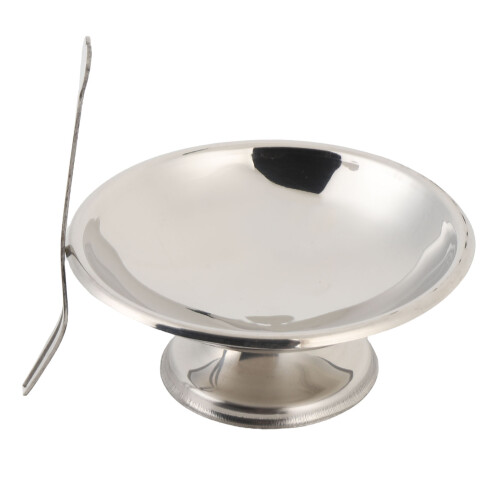 Edelstahl-Eisbecher 11 cm 100,00 g - Gabel