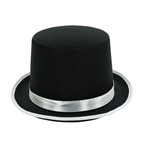 Comfortable Unisex Top Hat Breathable-Leucorrhea on black
