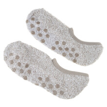 Slipper Socks for Women with Grippers Antis Slip Fuzzy-Khaki