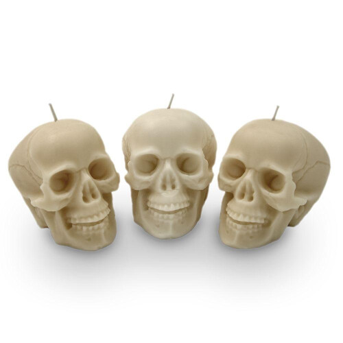 Totenkopf-Kerzen-Set 1