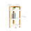 Bamboo Corner Shelf with Racks - Space-Saving Storage 4
