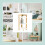 Bamboo Corner Shelf with Racks - Space-Saving Storage 5