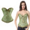 Structured Overbust Corset Retro Lace Detailing-XXL dark blue 3