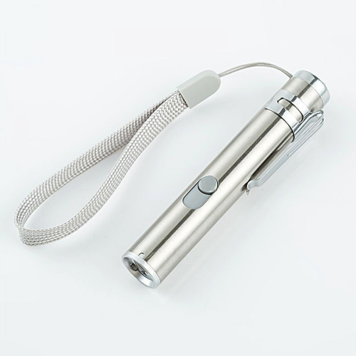 Usb Rechargeable Pet Toys Cat Training Laser Pointer With Led Flashlight High Quality   H 1