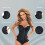 Women’s Supportive Bustier Corset Retro Style Nylon-L brown 5