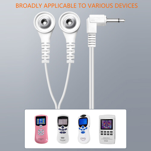 Double Connection Electrode Replacement Cable for-3.5mm elbow 2