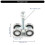 Stainless Folding Door Sliding Wheel Heavy Duties Track Roller 3