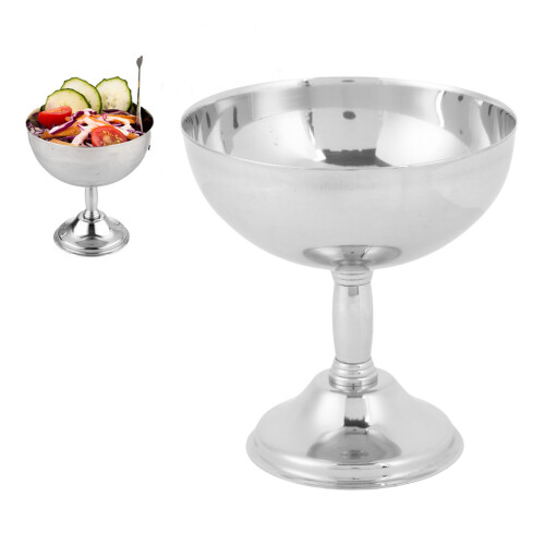 304-Edelstahl Eisbecher, 11 cm Schale mit Füßen