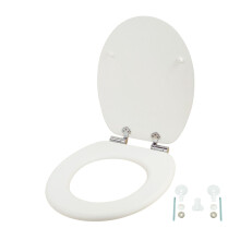 WC sedadlo z MDF s pomalým zatváraním, nastaviteľné pánty