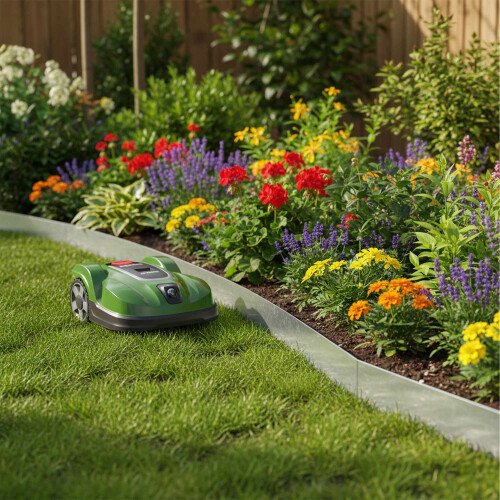 Stahl-Gartenbeeteinfassung - flexibel, Unkrautbarriere 2
