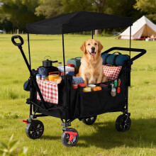Faltbarer Trolley mit Dach, 200 l Fassungsvermögen, 150 kg Tragkraft