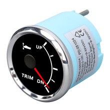 Medidor de trim para barco de acero inoxidable de 52 mm, IP67, 70 mA, 24 V