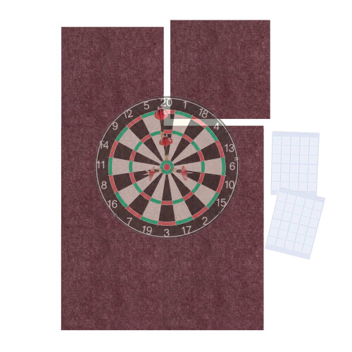 Dartscheiben-Umrandung, 6-teilige Filzschutzmatte