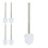WC-Bürsten-Set, 5er-Pack, 8 cm, abnehmbare Bürstenköpfe 1