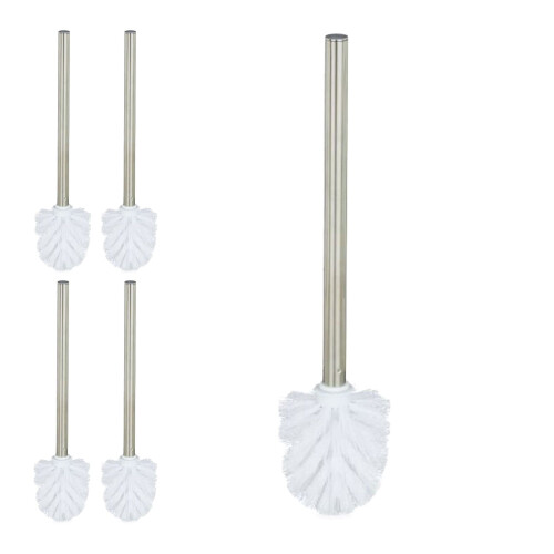 WC-Bürsten-Set, 5er-Pack, 8 cm, abnehmbare Bürstenköpfe
