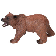 Modello giocattolo di orso marrone, PVC, 11.5x6.5x4 cm, 3+