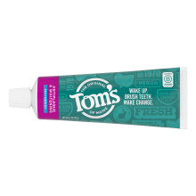 Tom's of Maine Natural Fluoride-Free Antiplaque & Whitening Toothpaste, Peppermint, 4.7 OZ (133 g)