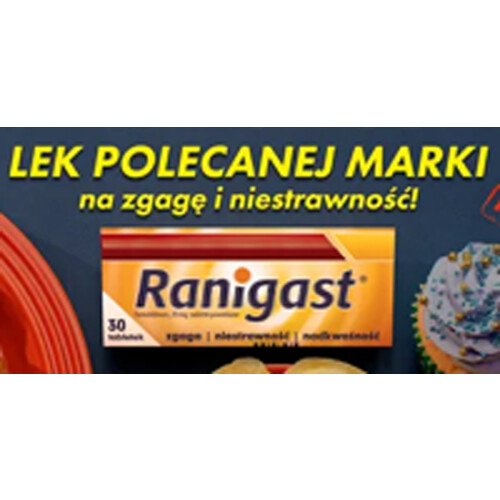 Heartburn hyperacidity indigestion Ranigast 30x