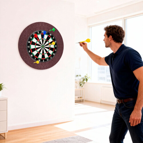 Dartscheibenumrandung, 4-teiliger Filz, Geräuschreduzierung 1