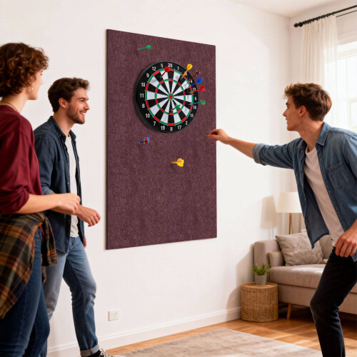 Dartscheiben-Umrandung, 6-teilige Filzschutzmatte 1
