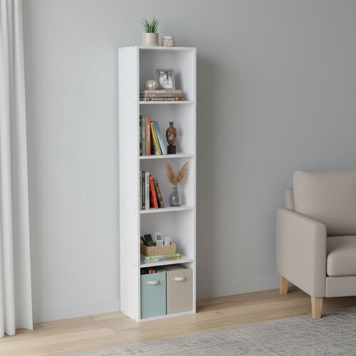 Würfelförmiges Bücherregal mit offenen Fächern, freistehend 1