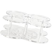 360 Grad drehbarer transparenter Kaffee-Sirup-Flaschenhalter aus