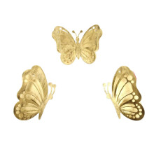 3Pcs Metal Butterfly Figurine Wall Hanging Sculpture Perfect For
