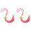 2026 Commemorative Cap Tassels Soft Polyester-Red White 2PCS 1