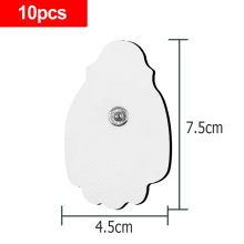 10PCS TENS EMS Hand Grip Electrode Pads