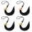 2026 Embellished Graduation Cap Tassels Polyester-Black 4PCS 1