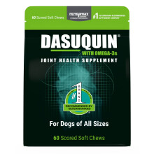 Nutramax Dasuquin with Omega-3s for Dogs of All Sizes, Joint Health Supplement, Soft Chews, 60 Count