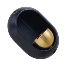 Resin Oval Shape Doorbell Colorful Magnetic Mount No Tool-Black