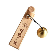 Antique Wood Hanging Door Alert Decorative-Prosperous financial