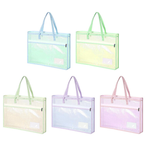 Transparent PVC Sewing Project Bag With Zippered-5 piece set