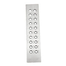 Drahtziehplatte 5,1–7,0 mm, 3-Reihen-Löcher, Silber