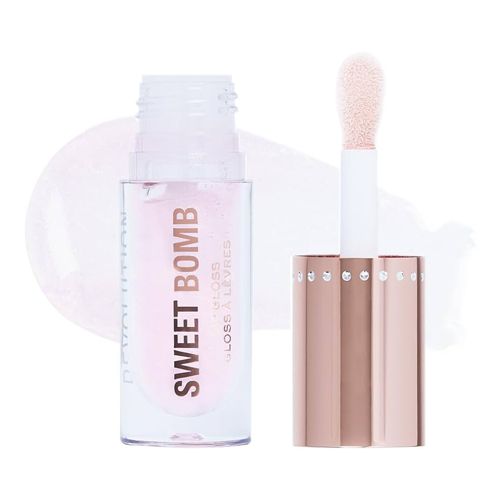 Brand: Revolution London Pink 3 X Revolution Sweet Bomb Candyfloss Glitter Lipgloss 4.5Ml Each