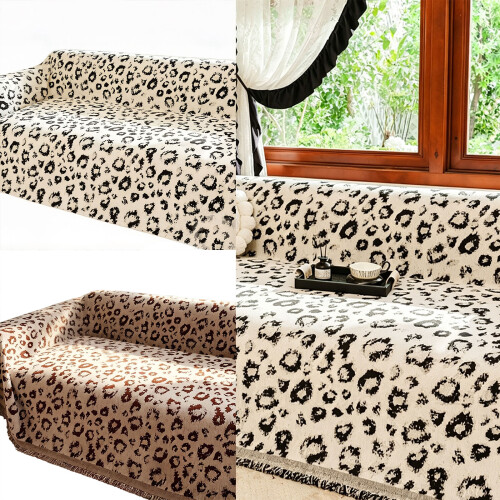 Weicher Sofaschutz mit Leopardenmuster, vollständiger-grau 150 2