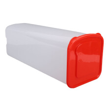 Brotbehälter Kunststoff groß 34x13x13 cm roter Deckel