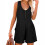 omens Knit Sleeveless U Neck Button Front Pockets-Black S 1