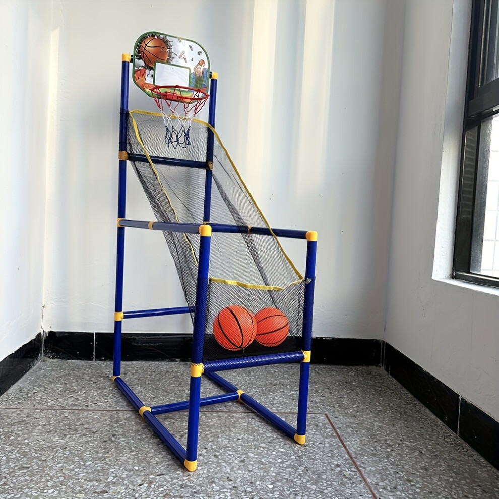 Photos - Other Toys 3Pcs1 Basketball Rack 2Balls)Enjoyable Arcade Basketball Game Set - Indoor/Outdoor Dual Play, Easy Setup with Pump & Balls