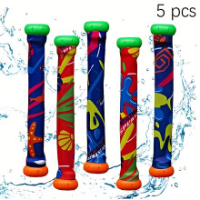 5pcs Underwater Deep Diving Stick Toys for Visual Development, Suitable for 3 Years Old and Above