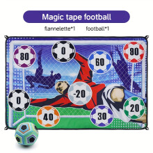 Helsort Juego de juegos de pelota de fútbol para jóvenes, juego de lanzamiento de portería de fútbol para interiores y exteriores
